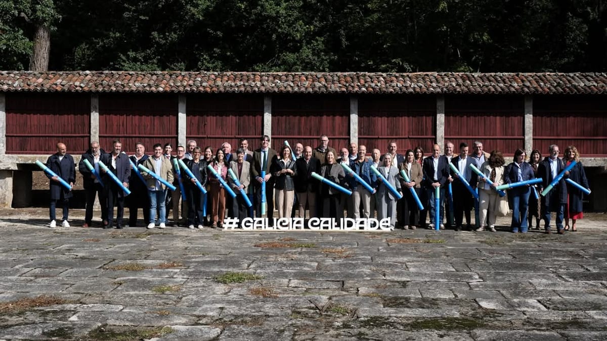 Imagen con el logo de bandeira verde y datos sobre el récord de 39 galardones concedidos en Galicia