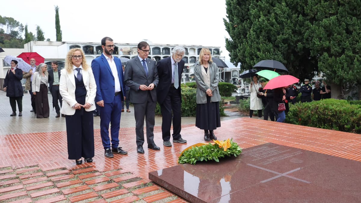 Tumba de Josep Tarradellas rehabilitada por la Diputación de Barcelona
