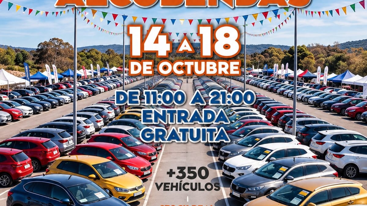 Cartel promocional de Renovauto 2026 en Alcobendas con información de la 17.ª Feria del Vehículo de Ocasión