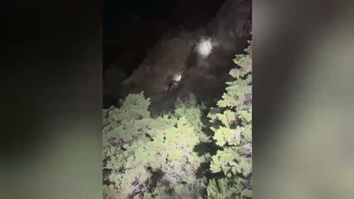 Operación de rescate con drones en los acantilados de Cala Blanca, Santa Eulària des Riu