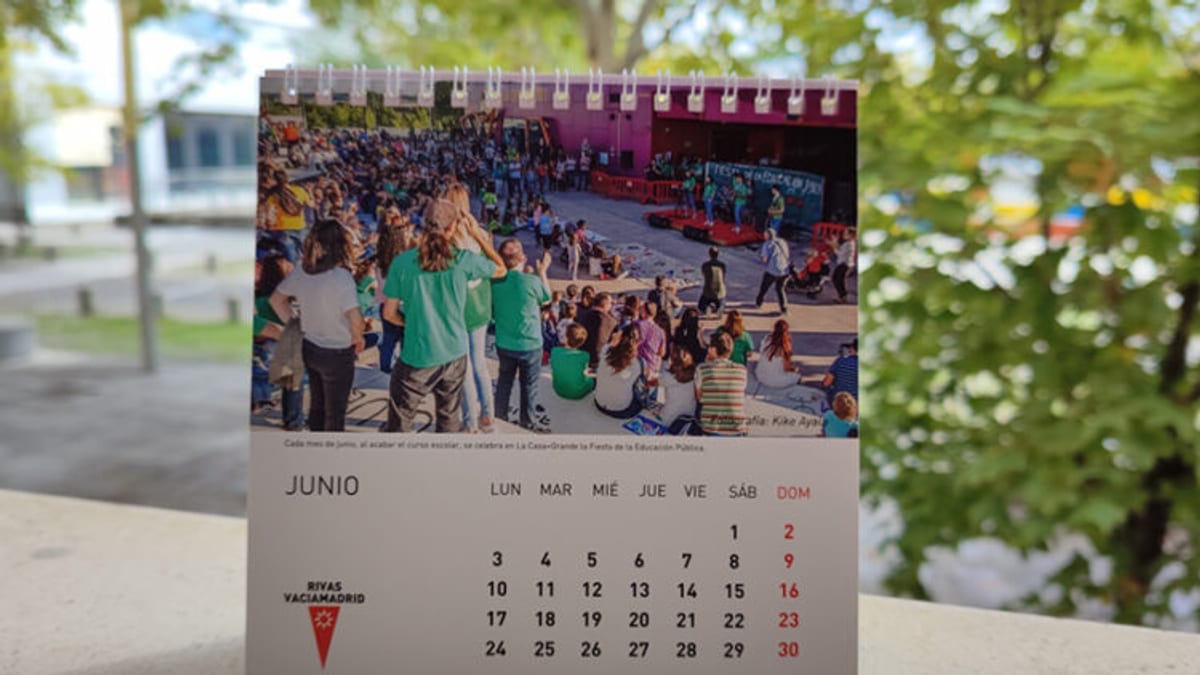 Página de junio del calendario de Rivas Vaciamadrid 2024