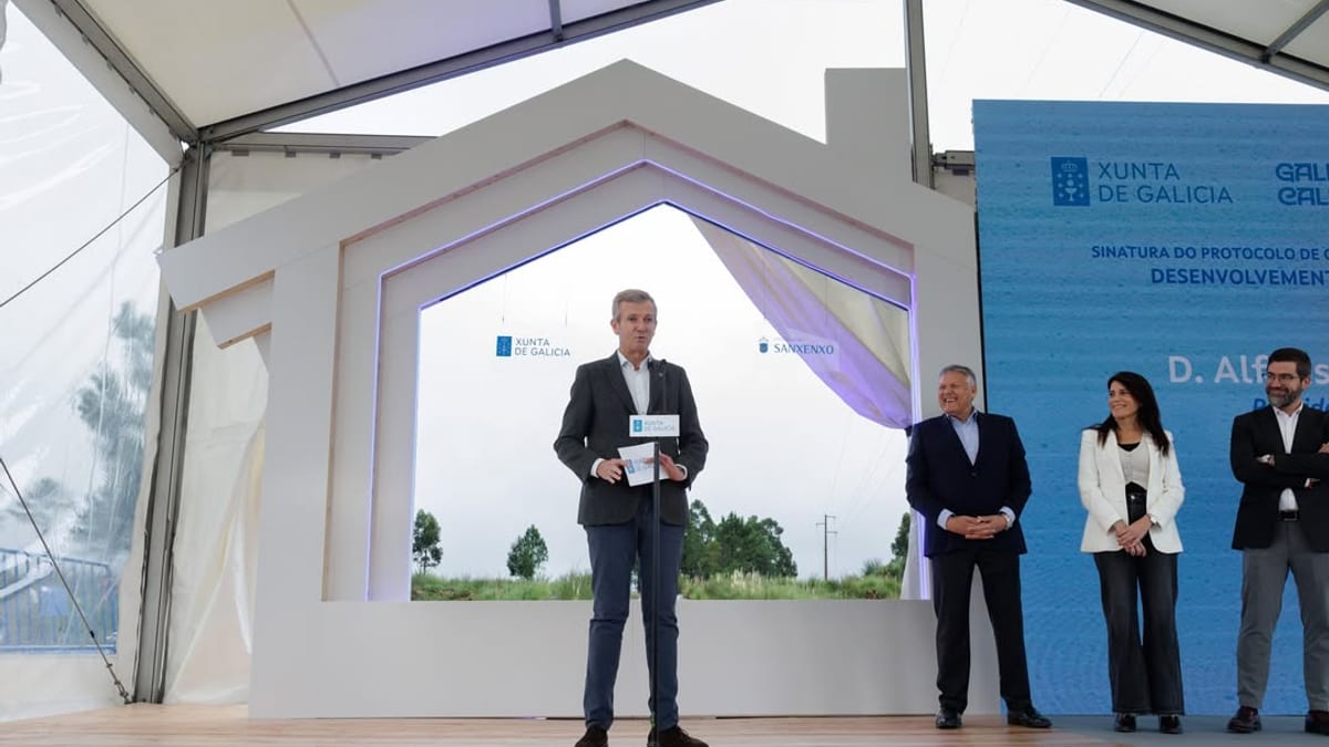 Alfonso Rueda Valenzuela firma el protocolo de cesión de suelo con el Concello de Sanxenxo para el desarrollo del Plan de Interés Autonómico