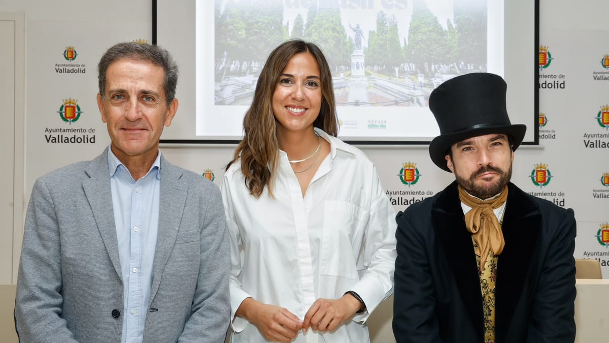 Blanca Jiménez, concejala de Turismo de Valladolid, durante la presentación de la ruta teatralizada Memoria de Ilustres