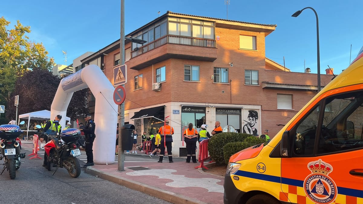 Momento de la 52.ª Carrera Popular de la Zaporra en San Sebastián de los Reyes con participación municipal