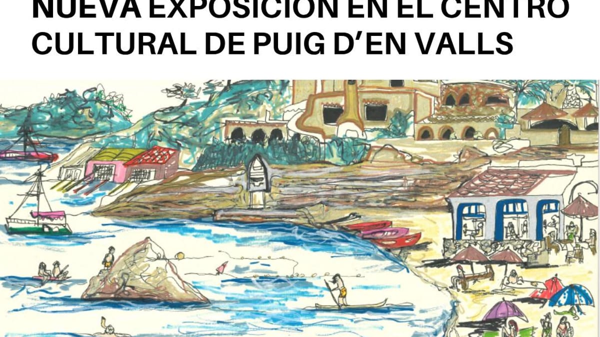 Cartel de la exposición Art a l'instant de Sara Michela Morello en el Centre Cultural des Puig d'en Valls de Santa Eulària