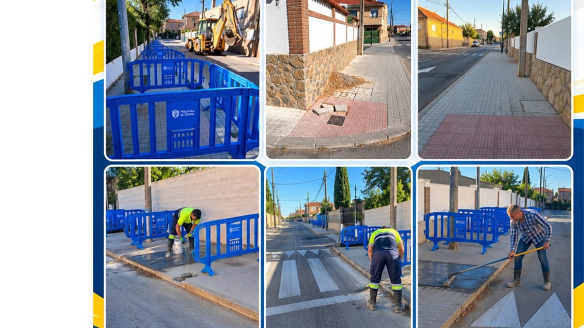Trabajos de reparación y mejora de accesibilidad en la calle Isabel la Católica de Seseña