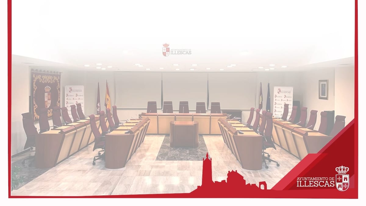 Cartel informativo de convocatoria de sesión extraordinaria del Pleno del Ayuntamiento de Illescas