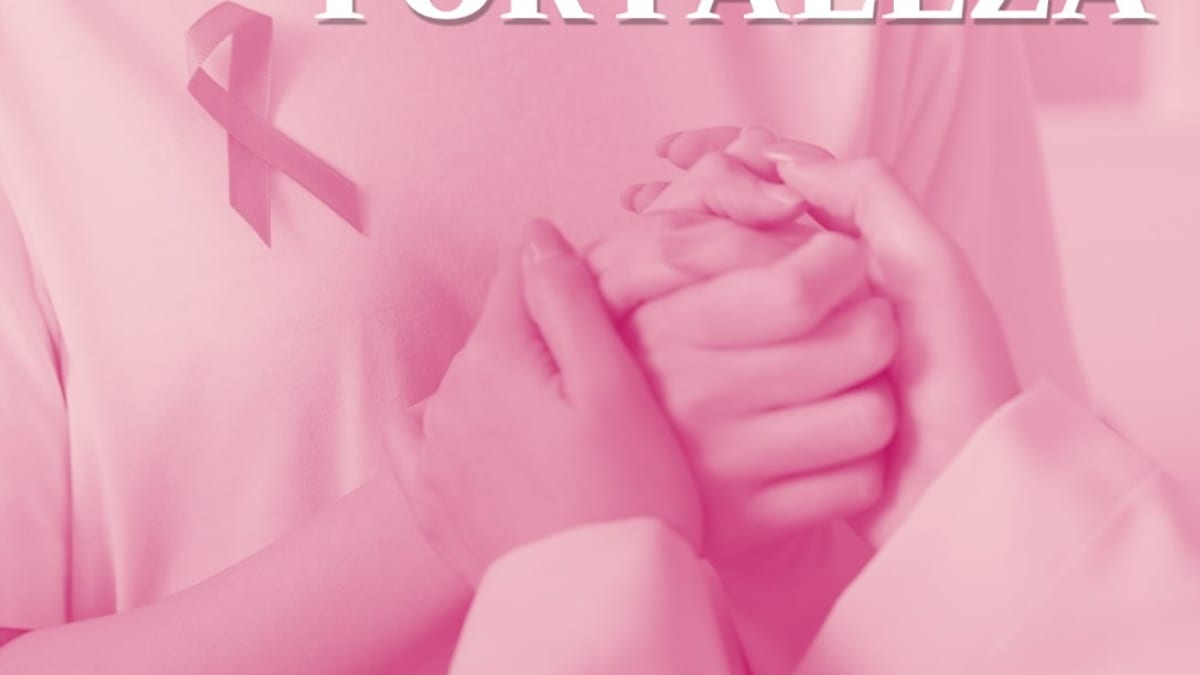 Cartel del Ayuntamiento de Sevilla para el Día Contra el Cáncer de Mama con la frase 'Eres la definición de FORTALEZA' del 19 de octubre