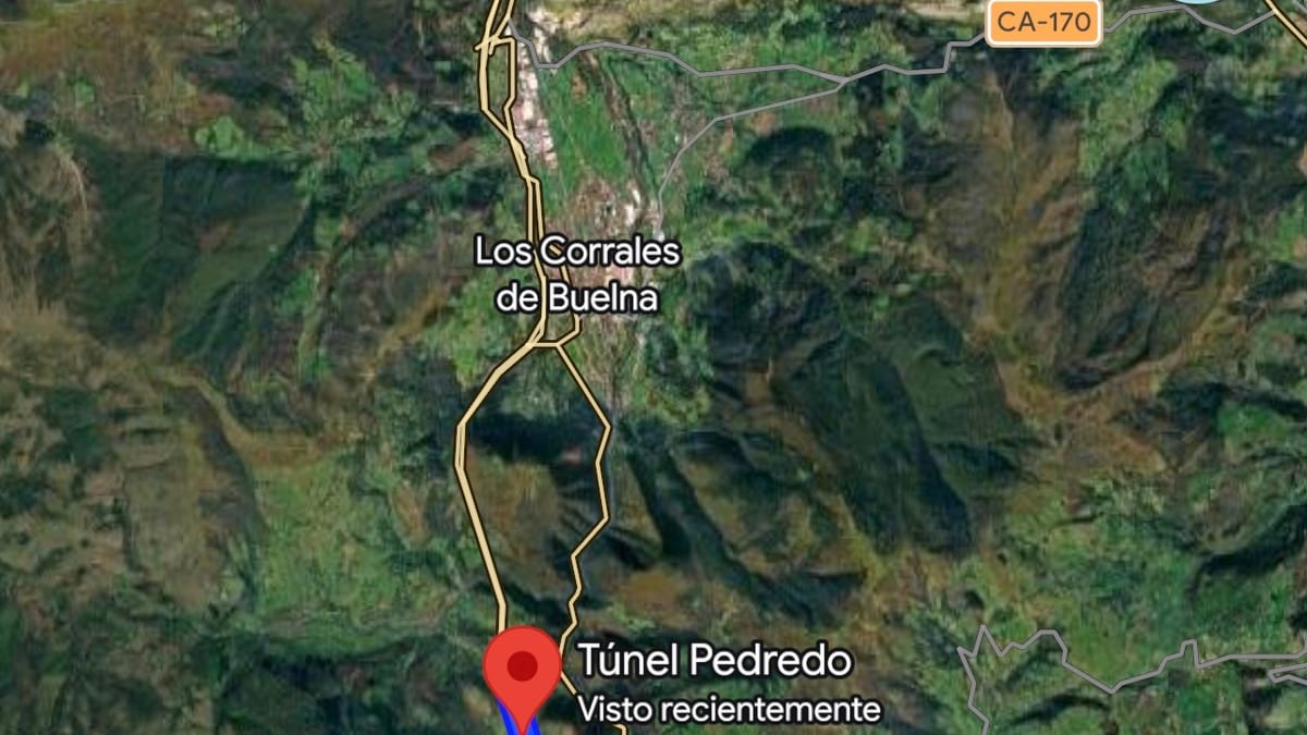 Túnel de Pedredo en la autovía A-67 de Cantabria