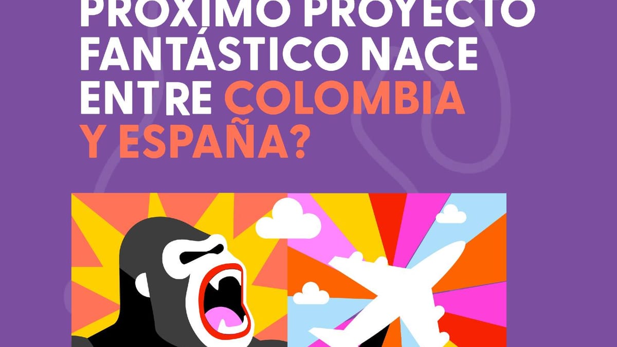 Cartel promocional de Sitges Industry destacando oportunidades de coproducción entre Colombia y España en cine fantástico