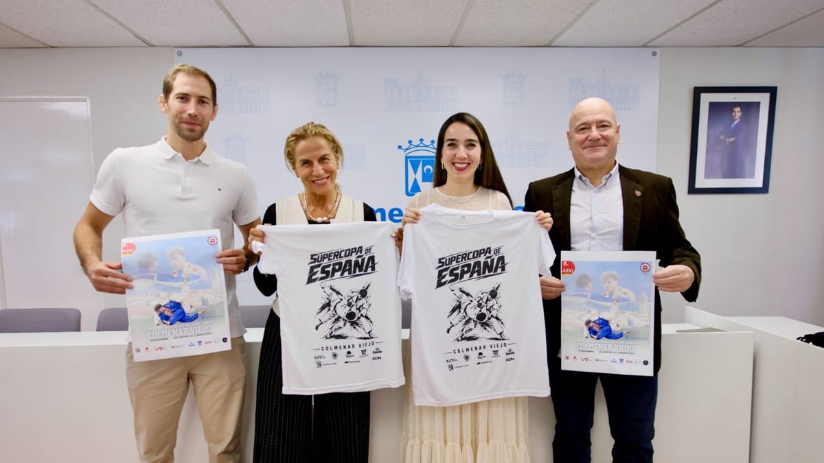 Cartel de la Supercopa de España Junior de Judo en Colmenar Viejo
