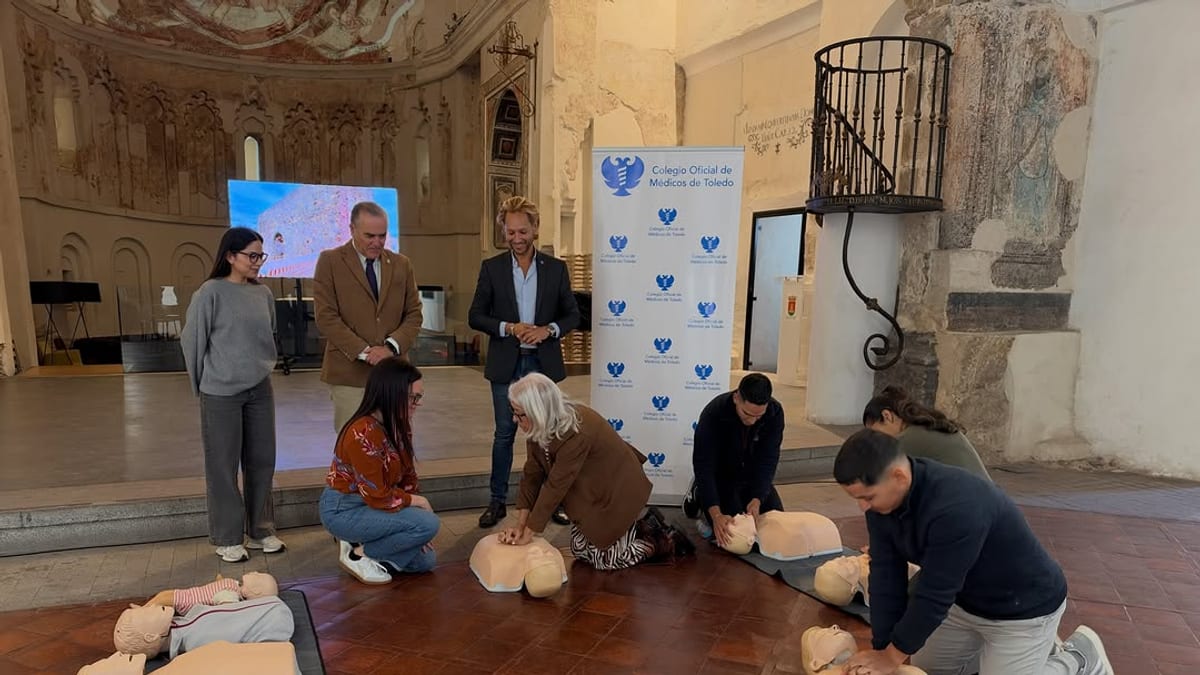 Taller de RCP básica y primeros auxilios organizado por el Ayuntamiento de Talavera de la Reina con el Colegio Oficial de Médicos de Toledo
