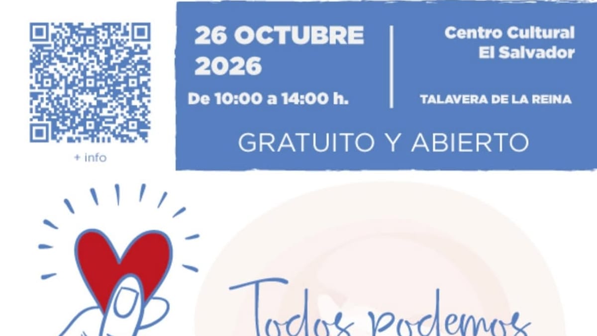 Cartel del taller de RCP básica y primeros auxilios de Talavera de la Reina del 26 de octubre