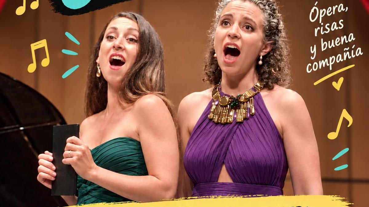 Cartel promocional de Tardeo entre sopranos con ópera, risas y buena compañía, jueves 22 de octubre a las 20 horas en Teatro Can Ventosa de Ibiza