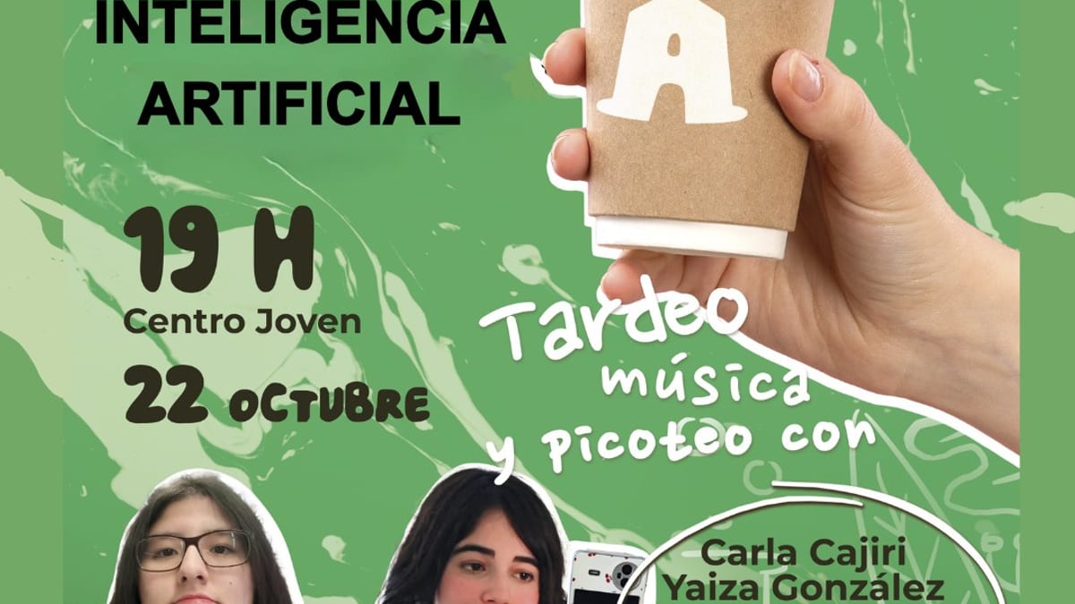 Cartel del tardeo Espacio Cápsula sobre Inteligencia Artificial en el Centro Joven de San Sebastián