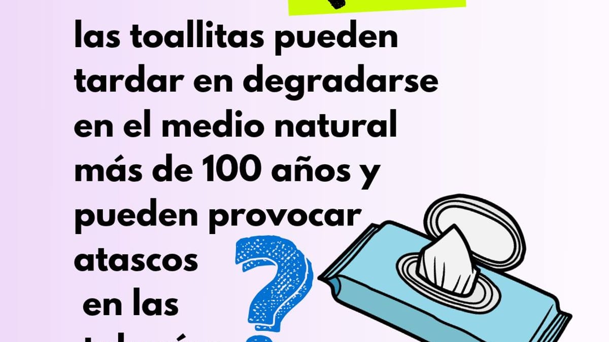 Campaña informativa de la Diputación de Cáceres sobre el impacto ambiental de las toallitas húmedas en tuberías