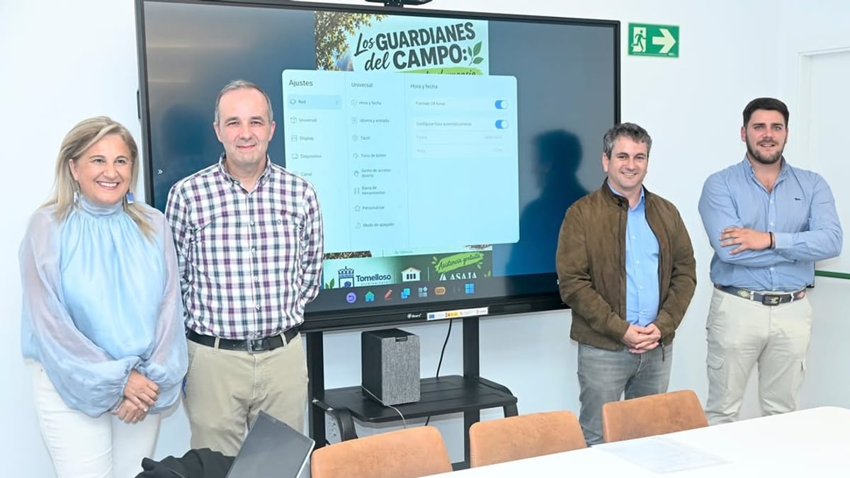 Cartel promocional de la charla 'Los guardianes del campo' sobre maquinaria forestal y trashumancia en Tomelloso