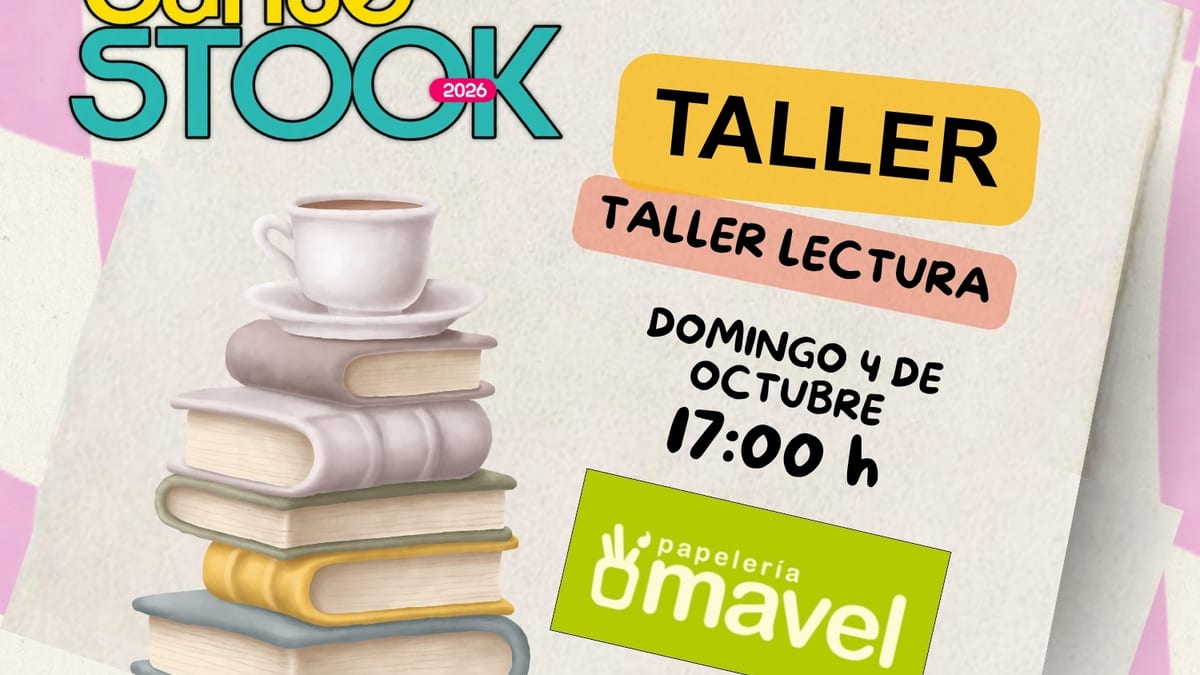 Cartel promocional de Sansestock 2026, vigésimo aniversario, con información de horario y taller de lectura