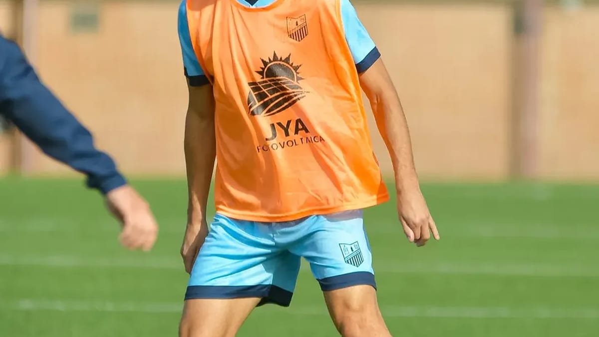 Entrenamiento del equipo de Navalcarnero en preparación del partido contra el Betis