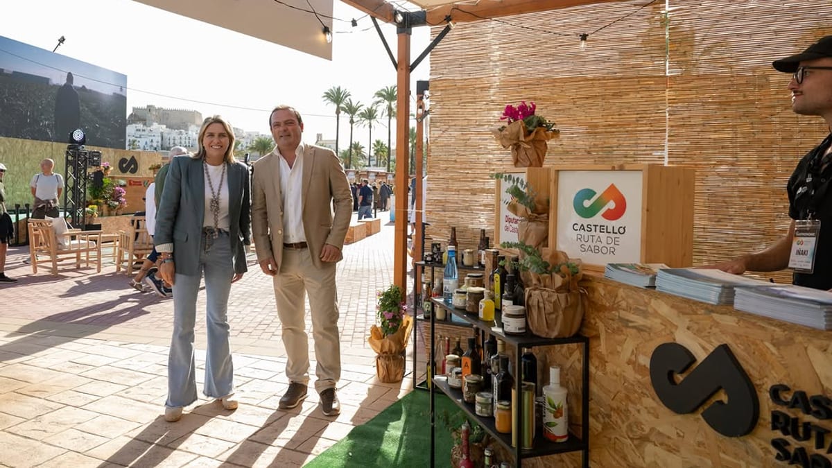 Cartel del V Festival Gastronómico Castelló Ruta de Sabor en Peñíscola con logos y branding del evento