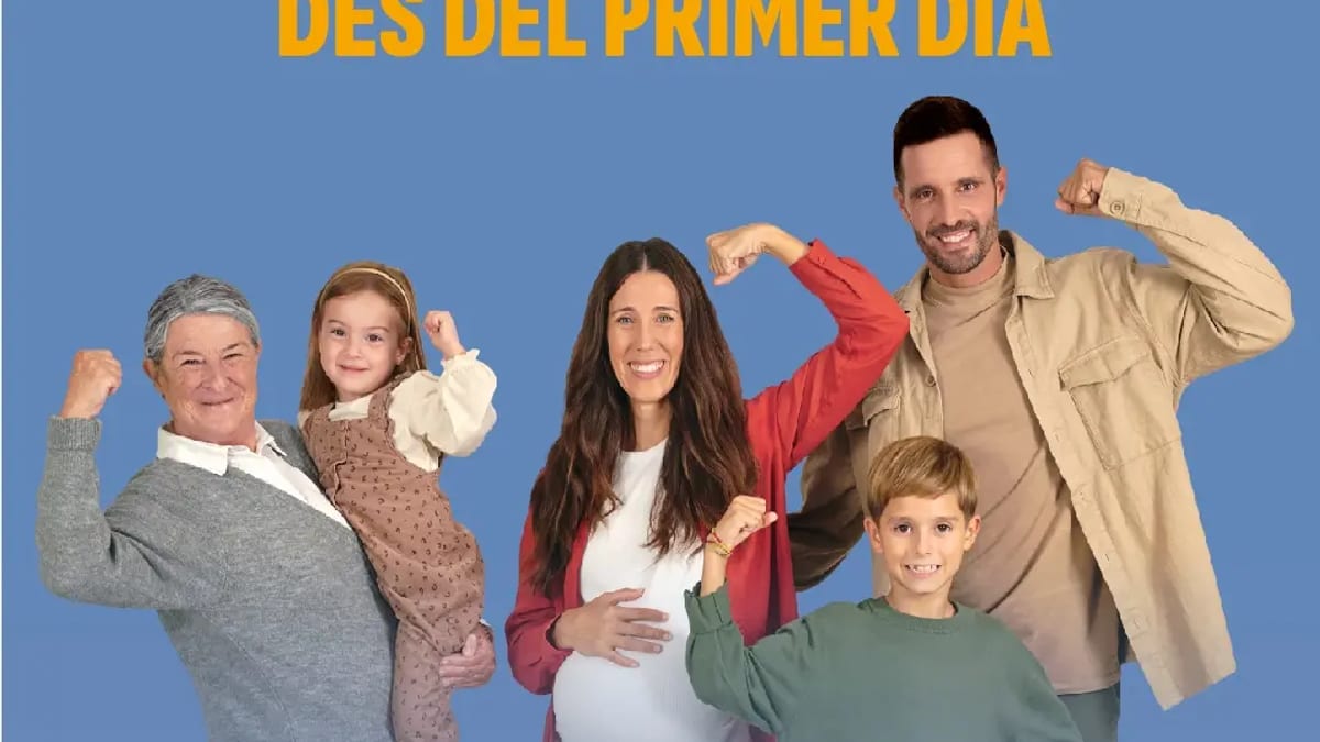 Cartel de la campaña de vacunación contra la gripe en las Islas Baleares con el lema 'Nos hacemos fuertes contra la gripe'