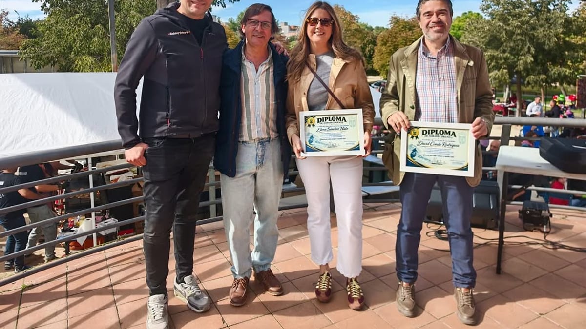 Diploma de participación en la mañana motera de Valdemoro con Valderiders