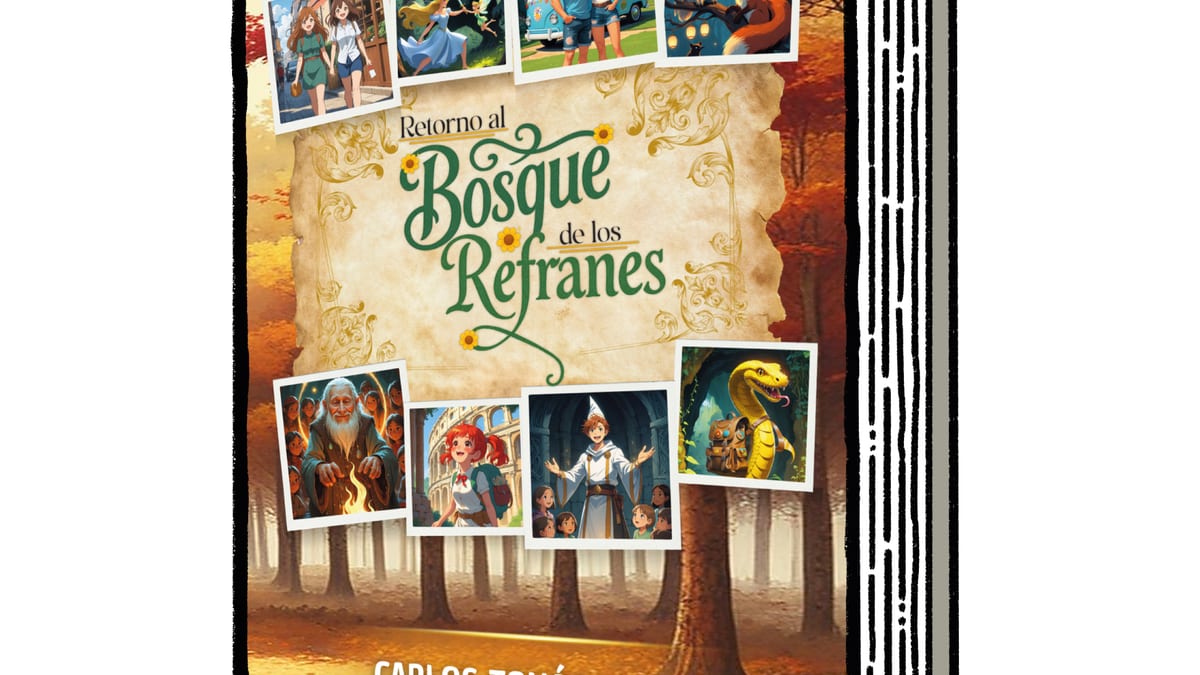 Cartel de la presentación del libro 'Retorno al bosque de los refranes' de Carlos Tomás Vila