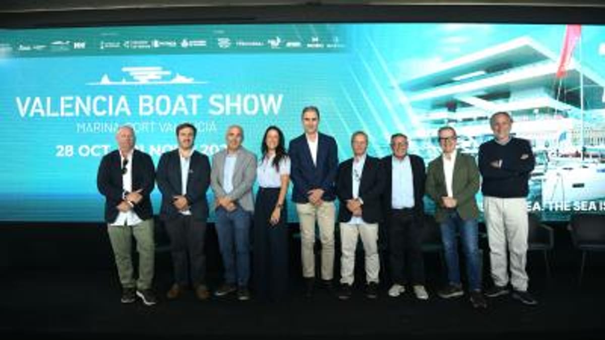 Cartel promocional Valencia Boat Show 28 de octubre a 1 de noviembre