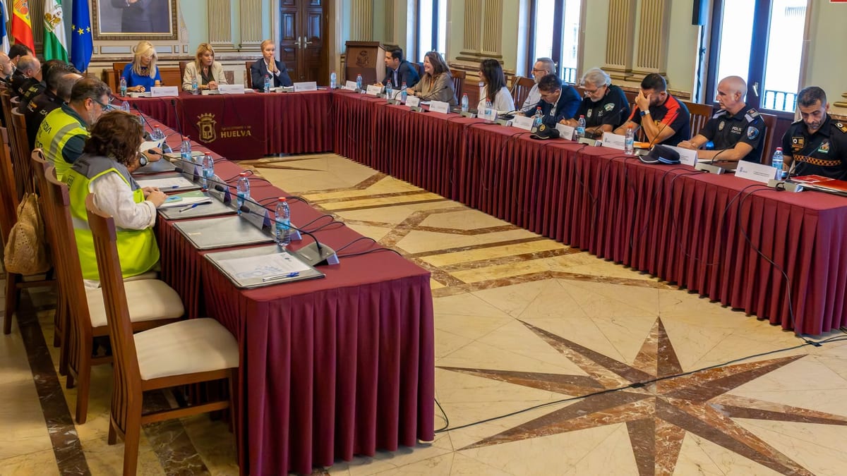 Reunión de coordinación de la Junta Local de Seguridad y Protección Civil de Huelva para la Feria de Otoño y del Caballo 2026