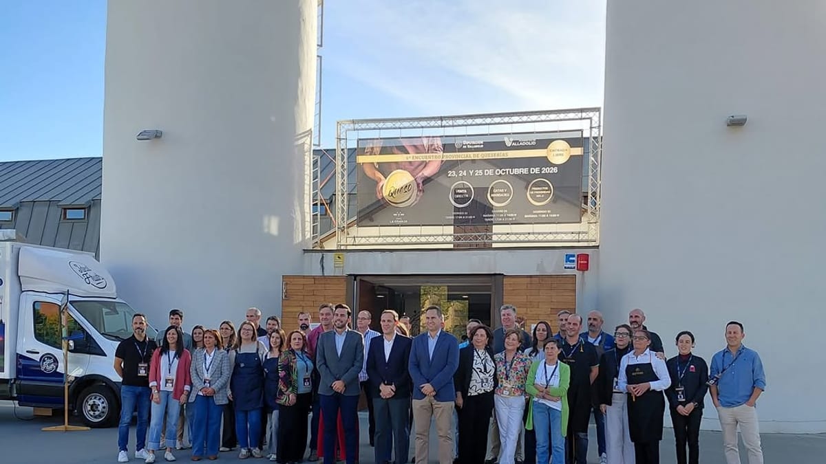 Cartel del 6.º Encuentro Provincial de Queserías Vallaqueso 2026, que se celebra los días 23, 24 y 25 de octubre de 2026 en Valladolid