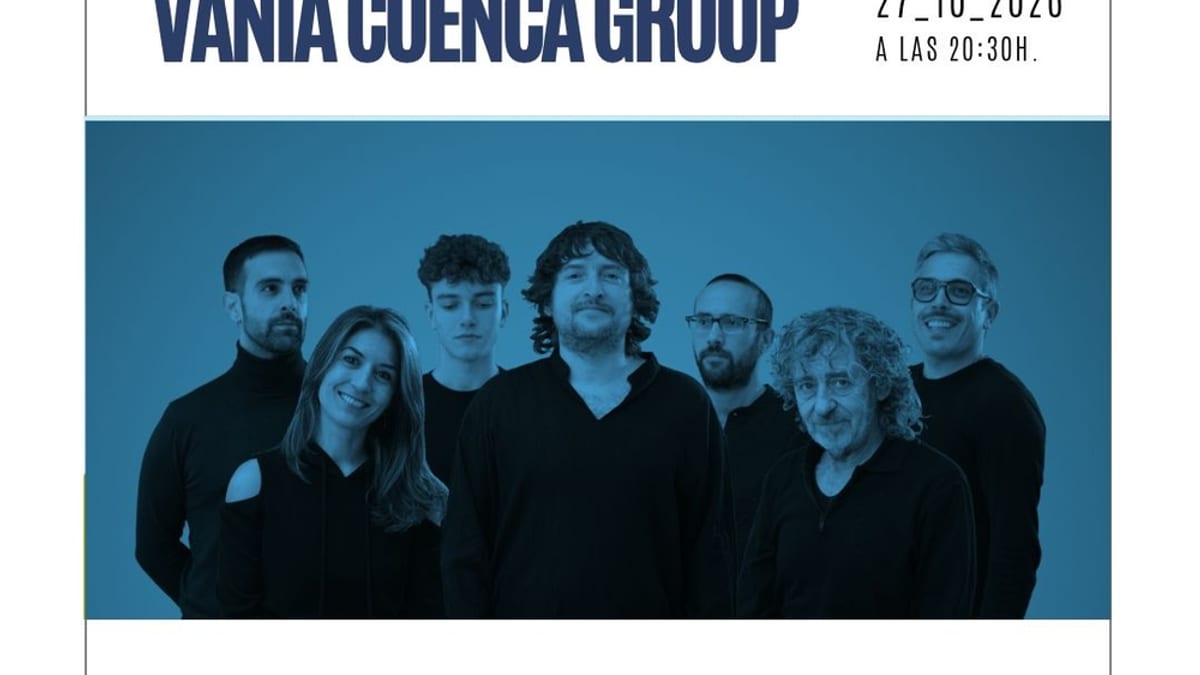 Cartel del concierto de Vania Cuenca Group en el Auditorio de Cuenca el 27 de octubre a las 20:30 horas