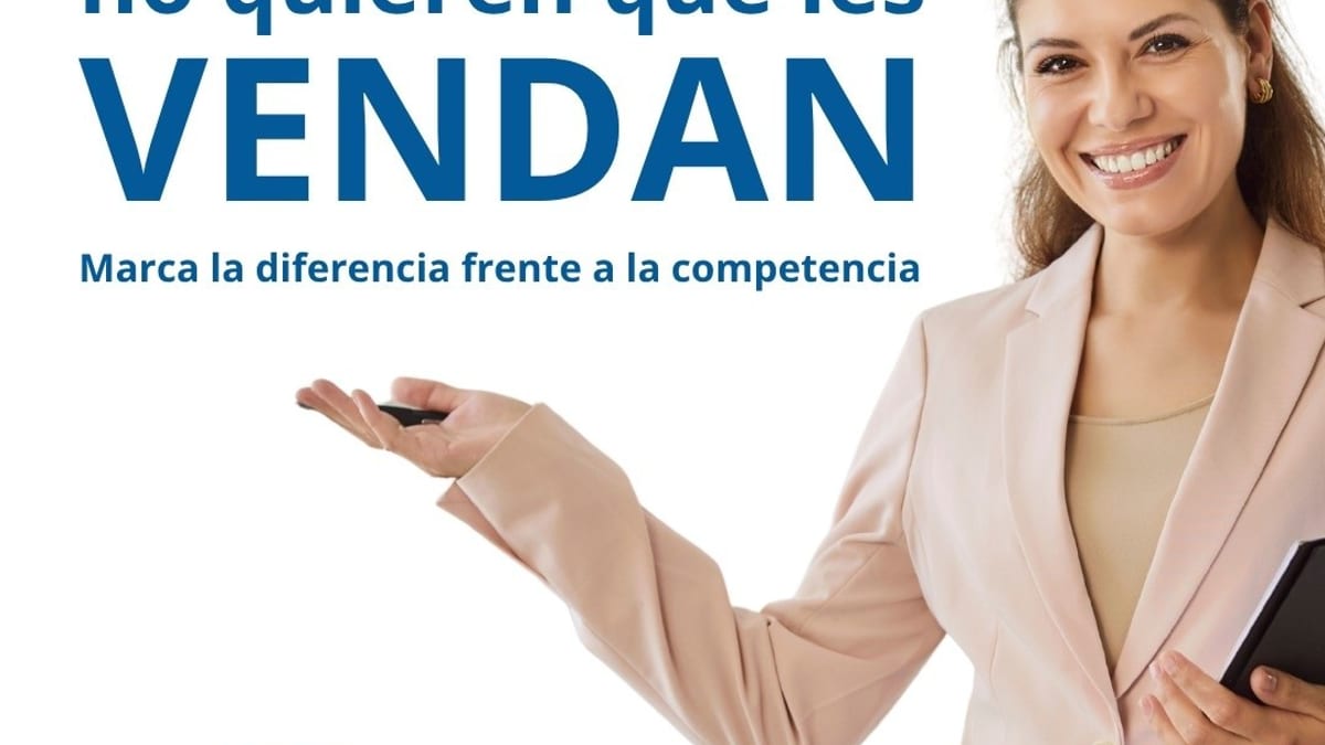 Cartel promocional de la ponencia Vender sin presionar con GISA Getafe Iniciativas