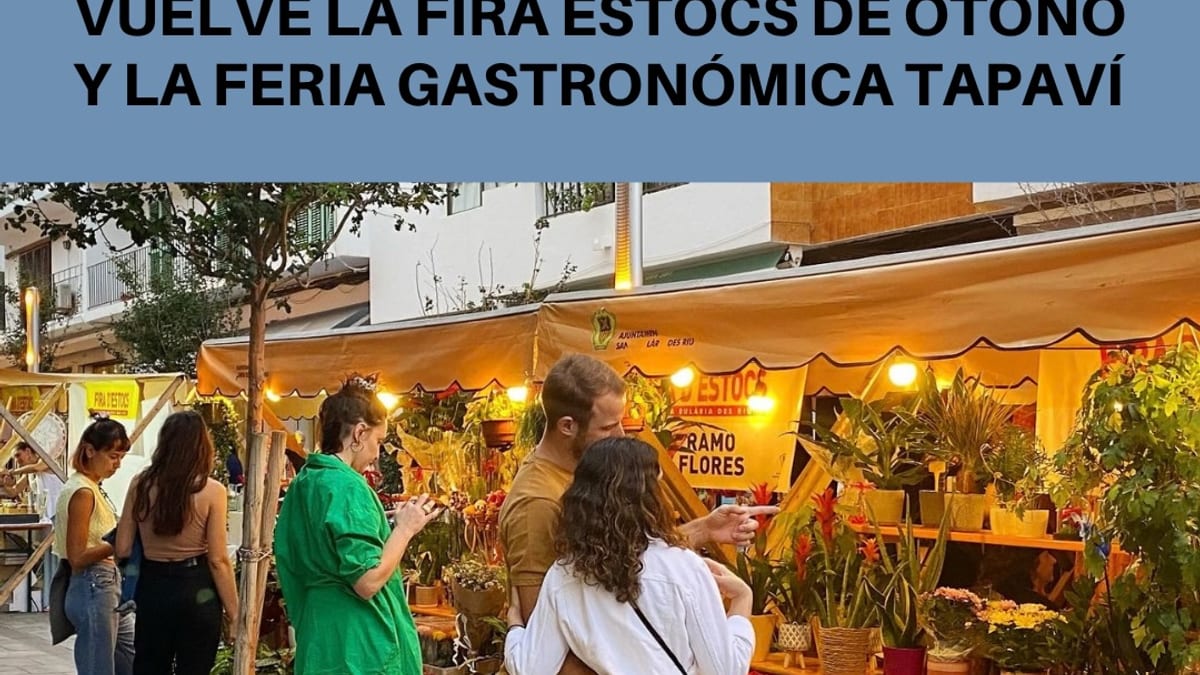 Cartel promocional de la VI Fira Estocs Tardor y Tapaví XVII en Santa Eulària, 17 de octubre