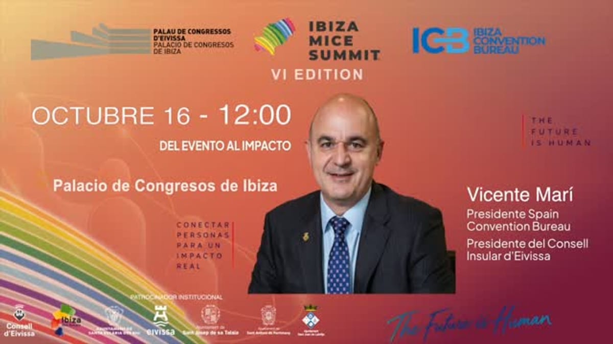 Vicent Marí, presidente de Spain Convention Bureau, en Ibiza MICE Summit 2026