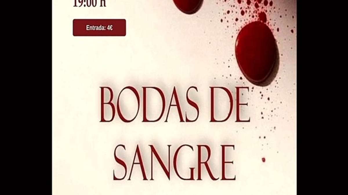 Cartel del XI Certamen de Teatro Aficionado Villa de Torrijos con Umbría Teatro representando Bodas de Sangre de Federico García Lorca