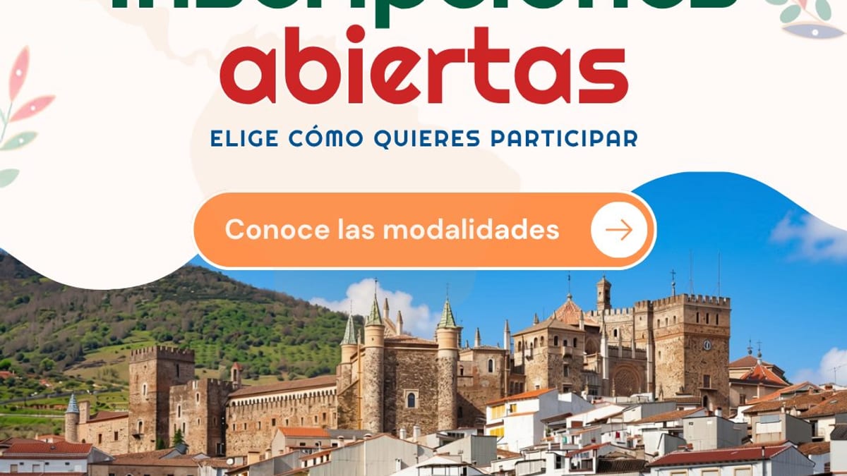 Cartel promocional del XI Encuentro Iberoamericano de Turismo Rural y Agroturismo 2026 en Cáceres, con información de inscripciones abiertas