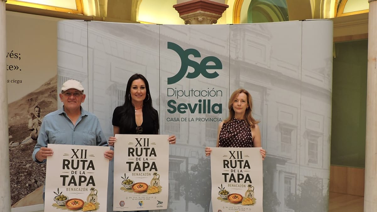 Cartel de la XII Ruta de la Tapa de Benacazón presentado por la Diputación de Sevilla