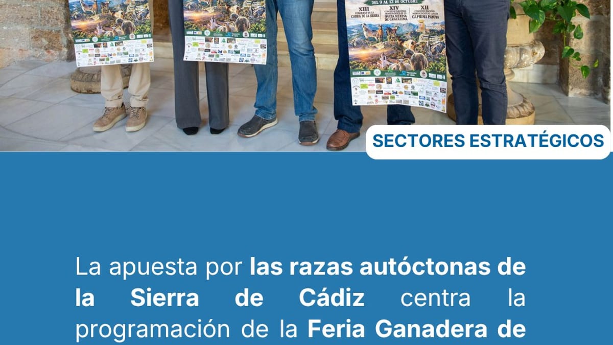 Cartel promocional de la XIII Feria Ganadera de Benaocaz 2024