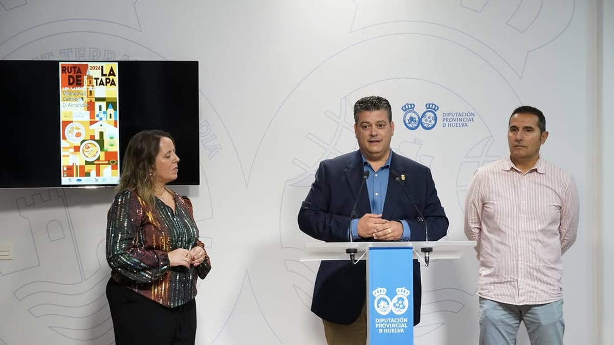 Cartel de la XIII Feria de la Tapa 'Los sabores del Andévalo' 2024 de la Diputación Provincial de Huelva