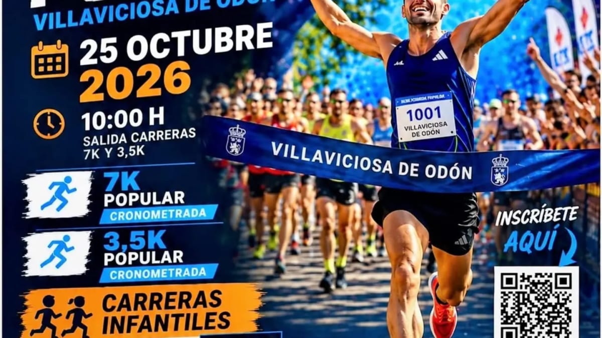 Cartel de la XLVIII Carrera Popular de Villaviciosa de Odón del 25 de octubre de 2026