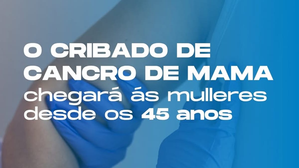 Campaña de la Xunta de Galicia sobre ampliación del cribado de cáncer de mama desde los 45 años