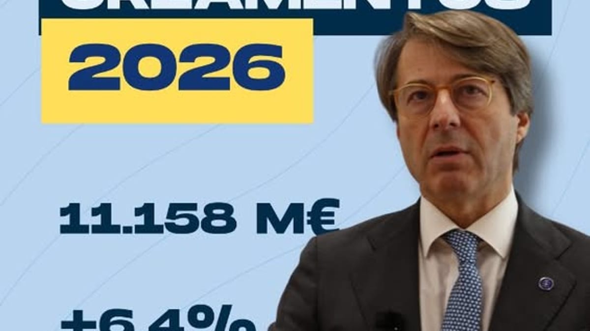 Gráfico de presupuestos de la Xunta para 2027: 15.000 millones de euros con incremento del 6,4%