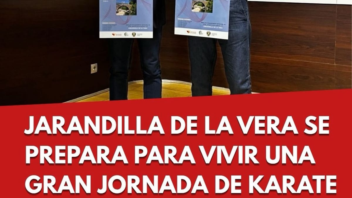 Cartel del XXIV Trofeo Diputación de Cáceres de Karate en Jarandilla de la Vera