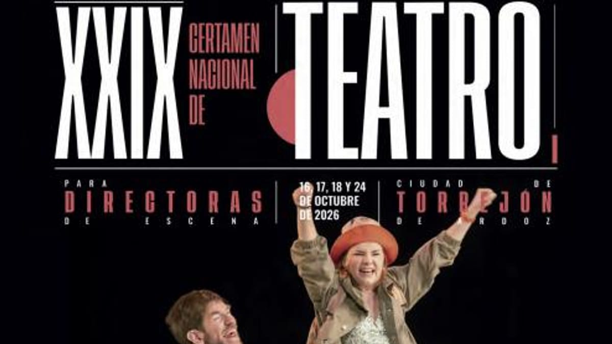 Cartel promocional de la XXIX edición del Certamen Nacional de Teatro para Directoras de Escena de Torrejón de Ardoz