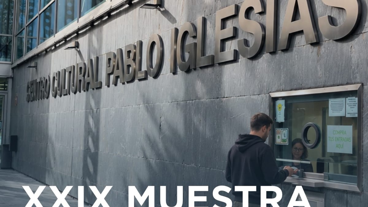 Cartel de la XXIX Muestra de Teatro de Alcobendas en el Centro Cultural Pablo Iglesias, del 30 de octubre al 29 de noviembre