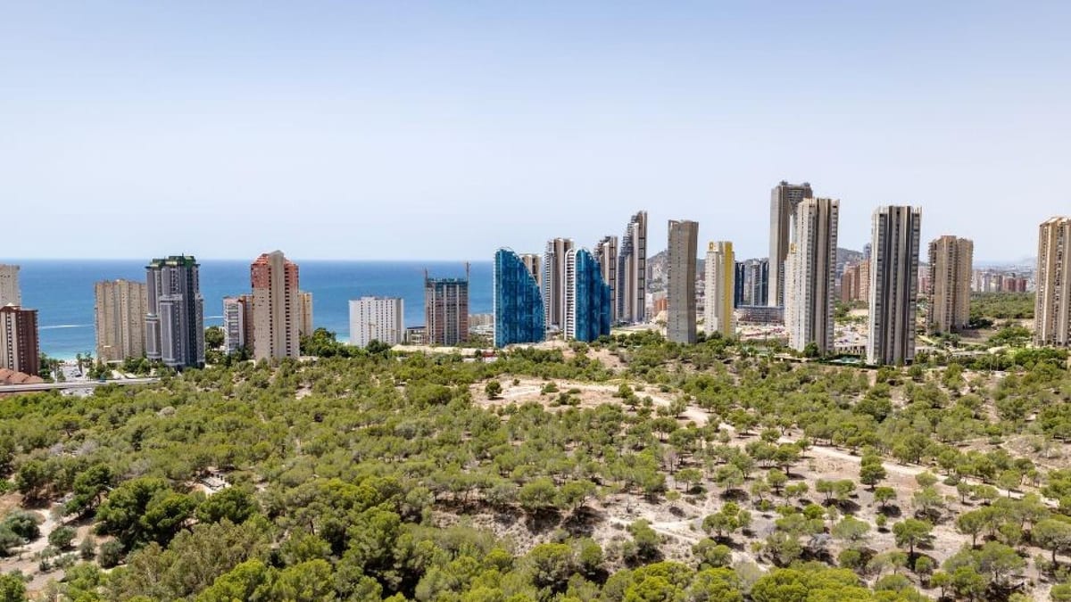 Parque Moralet en Benidorm, zona verde de la ciudad reconocida con premio Hoja Verde Europea